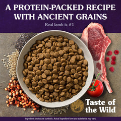 Taste of the Wild ingredientes de calidad: carne real y fuentes esenciales.