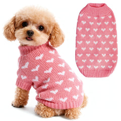 TBAMTBW sudadera para perros con corazón rosa frontal, ideal para fiestas.