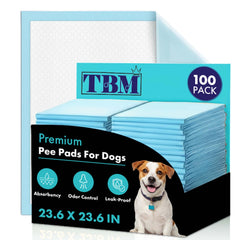 TBM pañales para cachorros, caja de 100 unidades, ideal para entrenamiento.