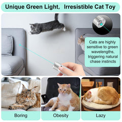 TBTeek Juguete para gatos con modos 7 en 1 para entretenimiento versátil.