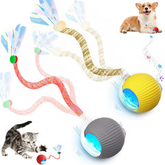 Tchernt velocidad 2.0 con cola interactiva para gatos en interiores, estimula la caza.