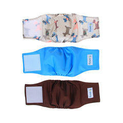 Teamoy pañales reutilizables para perro macho XS, cintura 7-9 pulgadas, ajuste cómodo.