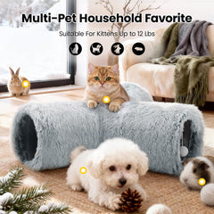 Tempcore Plush Cat Tunnel agujero de espía para observar al gato durante el juego.