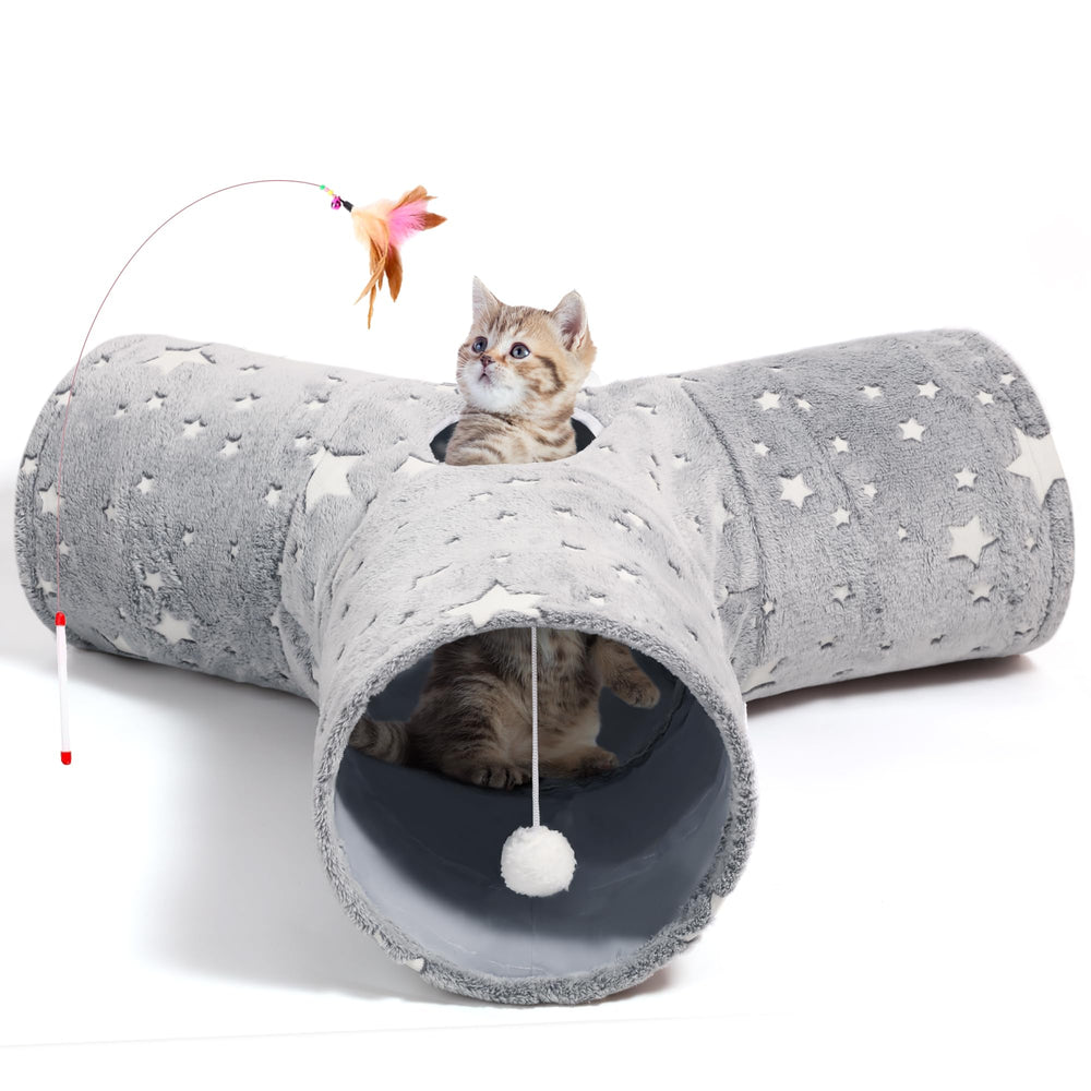 Tempcore túnel de gato 3 vías para explorar y ejercitarse en casa