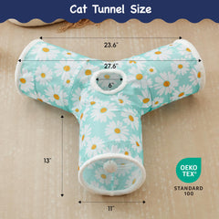 Tempcore Tunel Gato con ventana de observación para exploración curiosa y juego