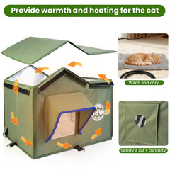 Tendware ventana-de-espia-casa-gato ofrece curiosidad satisfactoria y supervisión.