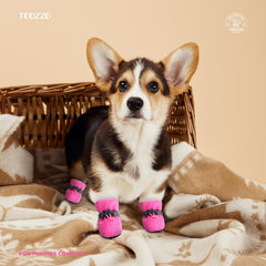 TEOZZO zapatos para perro con forro suave para mayor comodidad