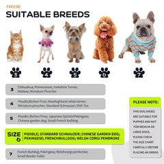 TEOZZO Zapatillas de interior para perros: suaves y lavables.