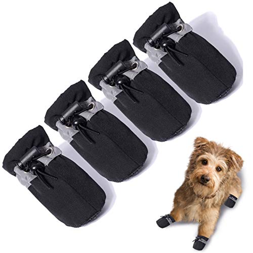 Zapatos Teozzo para perro talla 3 para uso interior, protección suave de patas.