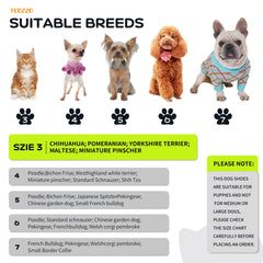 TEOZZO botas para perros con suela antideslizante para superficies seguras.