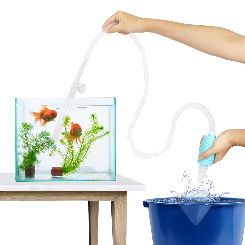 TERA PUMP limpiador de grava para acuario nano, facilita cambios de agua rápidos.