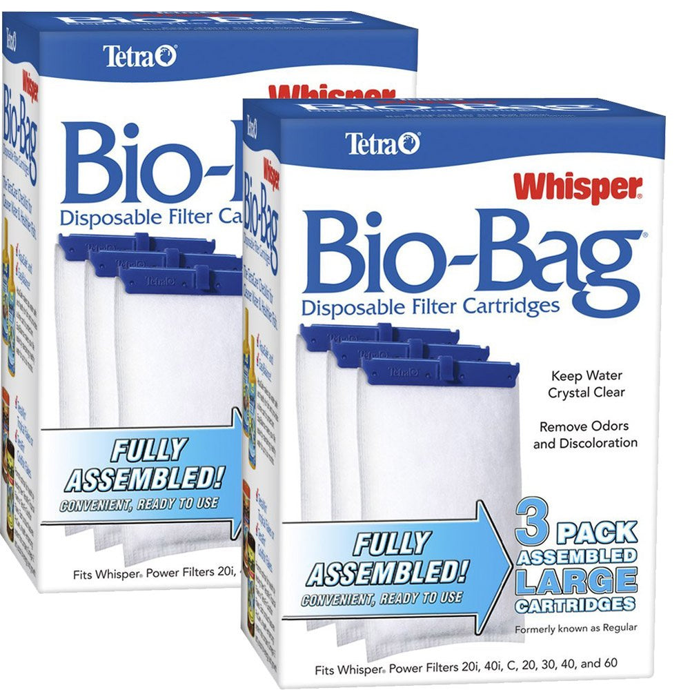 Cartucho BioBag ensamblado para filtro Tetra Whisper ATS26170, ayuda a mantener el agua clara