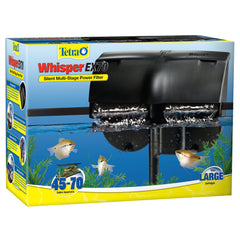 Tetra Whisper EX70: filtro silencioso para acuario 45-70 galones con claridad mejorada