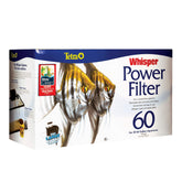 Filtro Tetra Whisper para acuario de hasta 60 galones, funcionamiento silencioso.