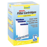 Cartucho filtrante Tetra Whisper Grande listo para usar, mejora la filtración y reduce olores.