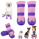 TEWIWAP botas para perro grande, vista frontal, protección contra el frío.
