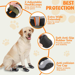 TEWIWAP botas de protección para patas en superficies ásperas y frías