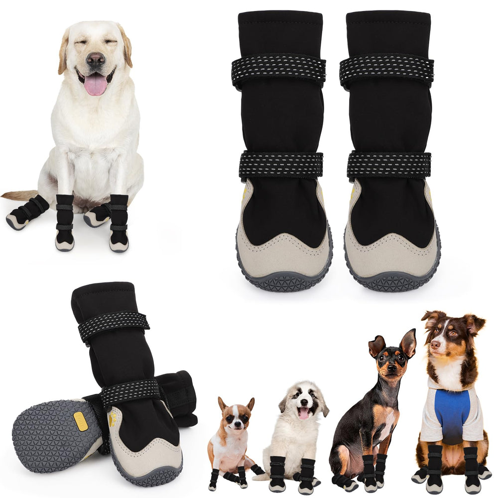 Zapatos TEWIWAP para perros: ajuste ajustable para ponérselos fácilmente.