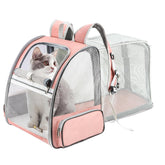 Texsens mochila transportadora con malla ventilada para paseos más frescos.