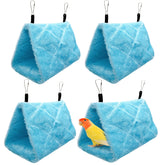 Tfwadmx nido peluche para aves hamaca acolchada para descanso seguro.