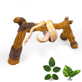 Rama trepadora de resina Tfwadmx, ideal para trepar pequeños reptiles.