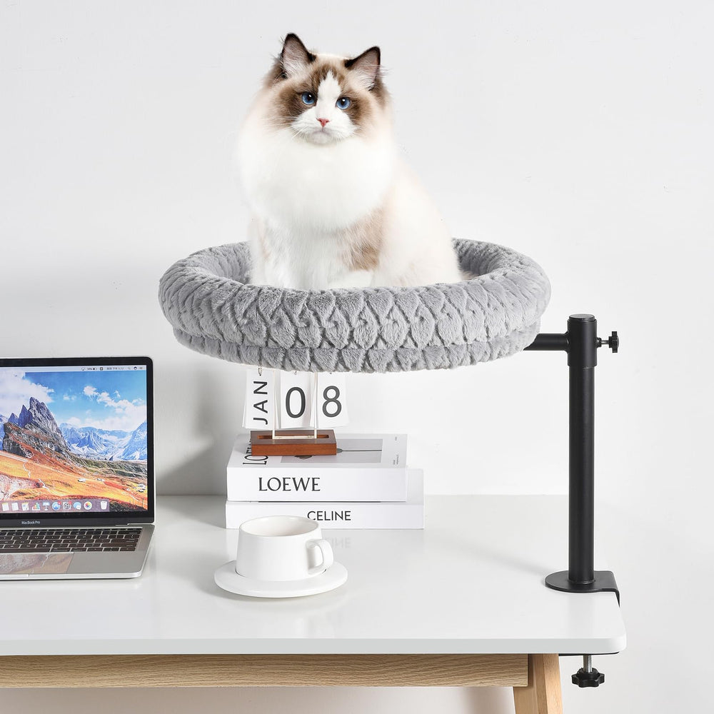 TGMVI cama-gato-escritorio: plataforma estable para descanso cómodo.