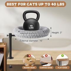 TGMVI material-pelo-artificial-suave: tacto agradable para el gato.