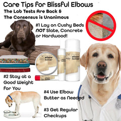 The Blissful Dog Elbow Butter envase-lata-1oz para uso cómodo.