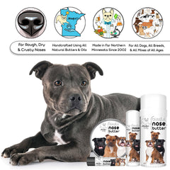 La fórmula de The Blissful Dog contiene manteca de karité y aceites vegetales para nutrición.