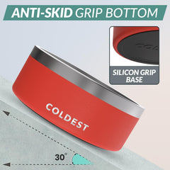 The Coldest Water base antideslizante previene derrames