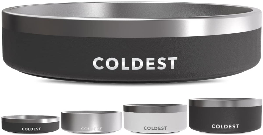 Coldest Water cuenco anti-óxido de acero inoxidable para perros, duradero.