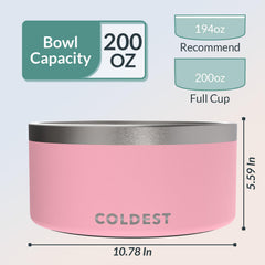 Coldest Water cuenco para perros disponible en cinco tamaños