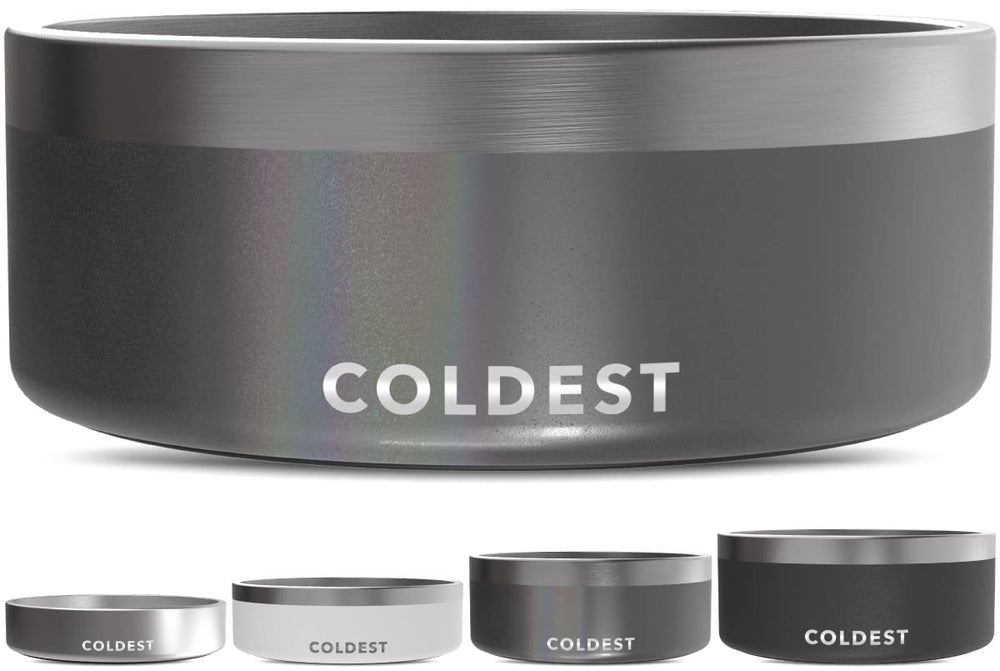 The Coldest Water plato para perro anti-oxidacion de metal, resistente y duradero.