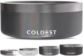 The Coldest Water plato para perro anti-oxidacion de metal, resistente y duradero.