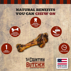 THE COUNTRY BUTCHER Hueso duro para mordidas intensas, resistente y duradero.