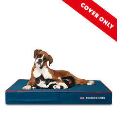 The Dog's Balls cierre cremallera externo; funda segura para cama de perro.