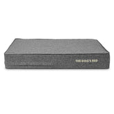 Funda exterior The Dog's Balls para cama perro en gris lino, limpieza sencilla.