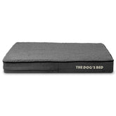 Funda exterior The Dog's Balls gris peluche para cama mediana, tacto suave.