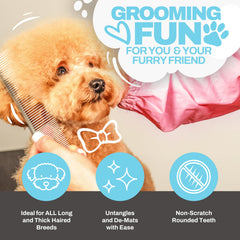 The Doodle Brush, dientes grandes para enmarañados, desenreda sin tirar