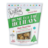 The Lazy Dog Cookie Co. Hogar para las Fiestas: jamón glaseado arce, bolsa de 5 oz.