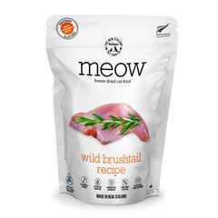 The New Zealand Natural Pet Food Co Meow: empaque práctico para liofilizados.