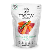The New Zealand Natural Pet Food Co Meow Freeze Dried Cat Food envase visible, opción natural para gatos