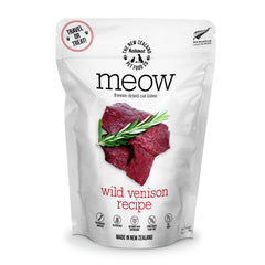 The New Zealand Natural Pet Food Co Meow Freeze Dried Cat Food, bolsa: premio sabroso y práctico.