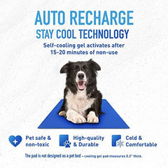 TheGreenPetShop Chillz Gel Mat mediana, diseño ligero y portátil para interiores.
