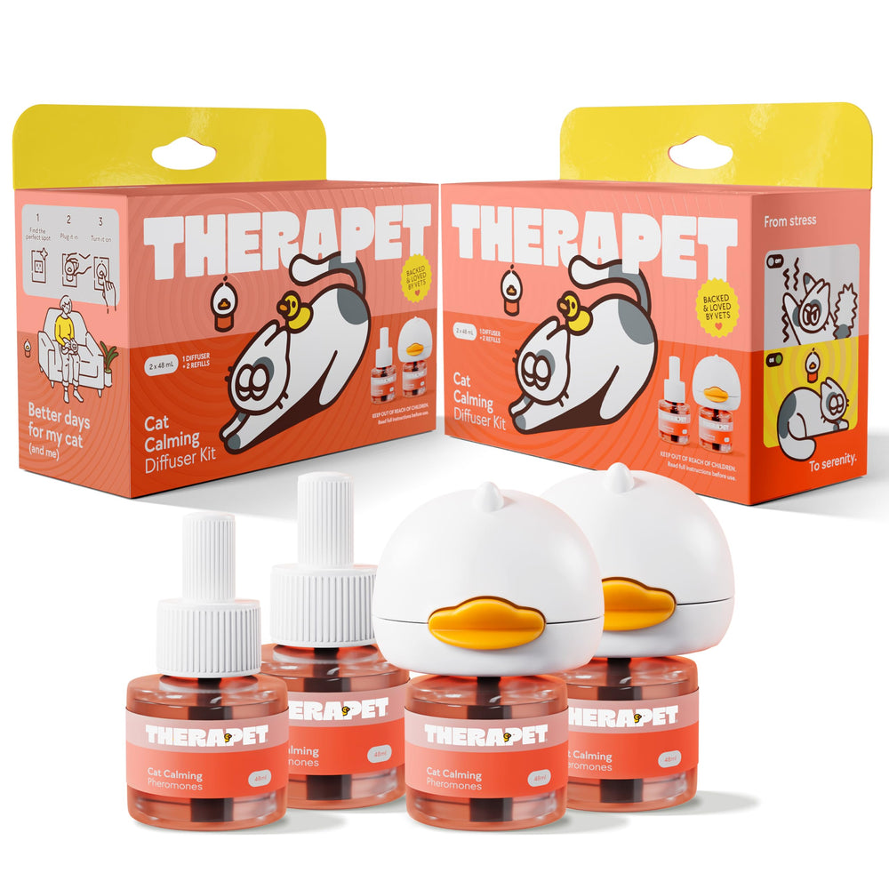 TherapetMD difusor calma frontal para ambiente tranquilo en casa de gatos