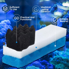 Threlaco bioesponja negra, compatible con Fluval 406/407