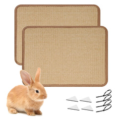 Thryosyn almohadilla rasca conejo 16x12, textura sisal para juego y descanso