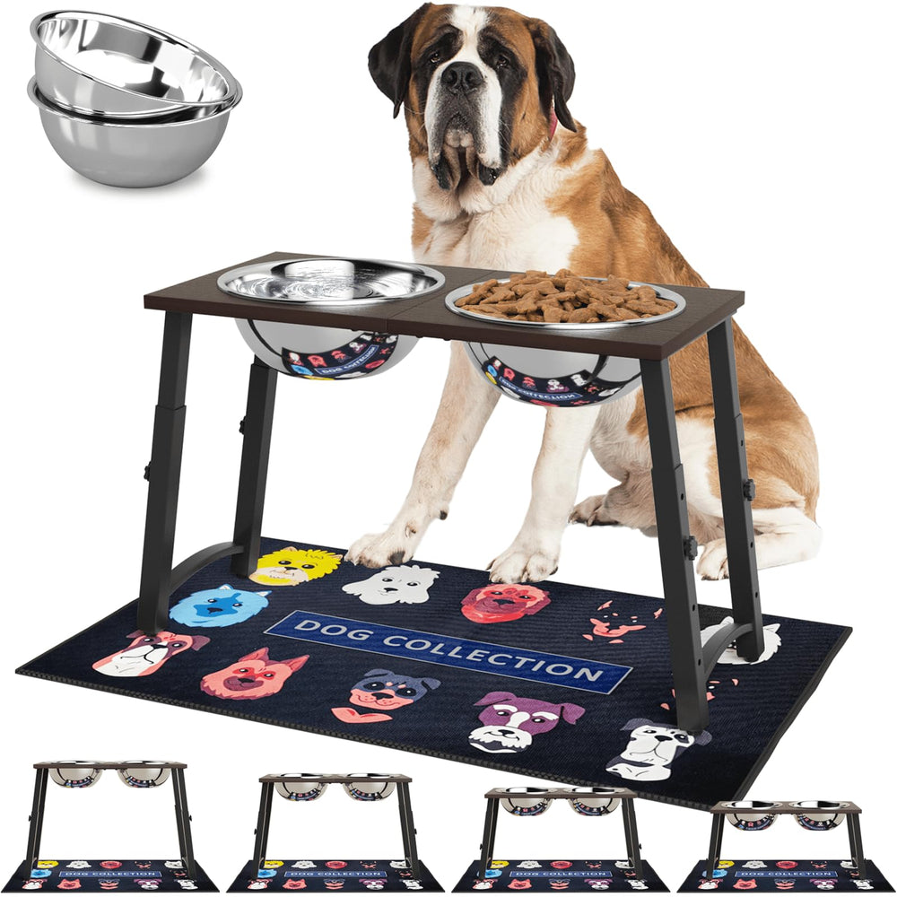 TIDANT: platos elevados para perros grandes, altura cómoda para comer.