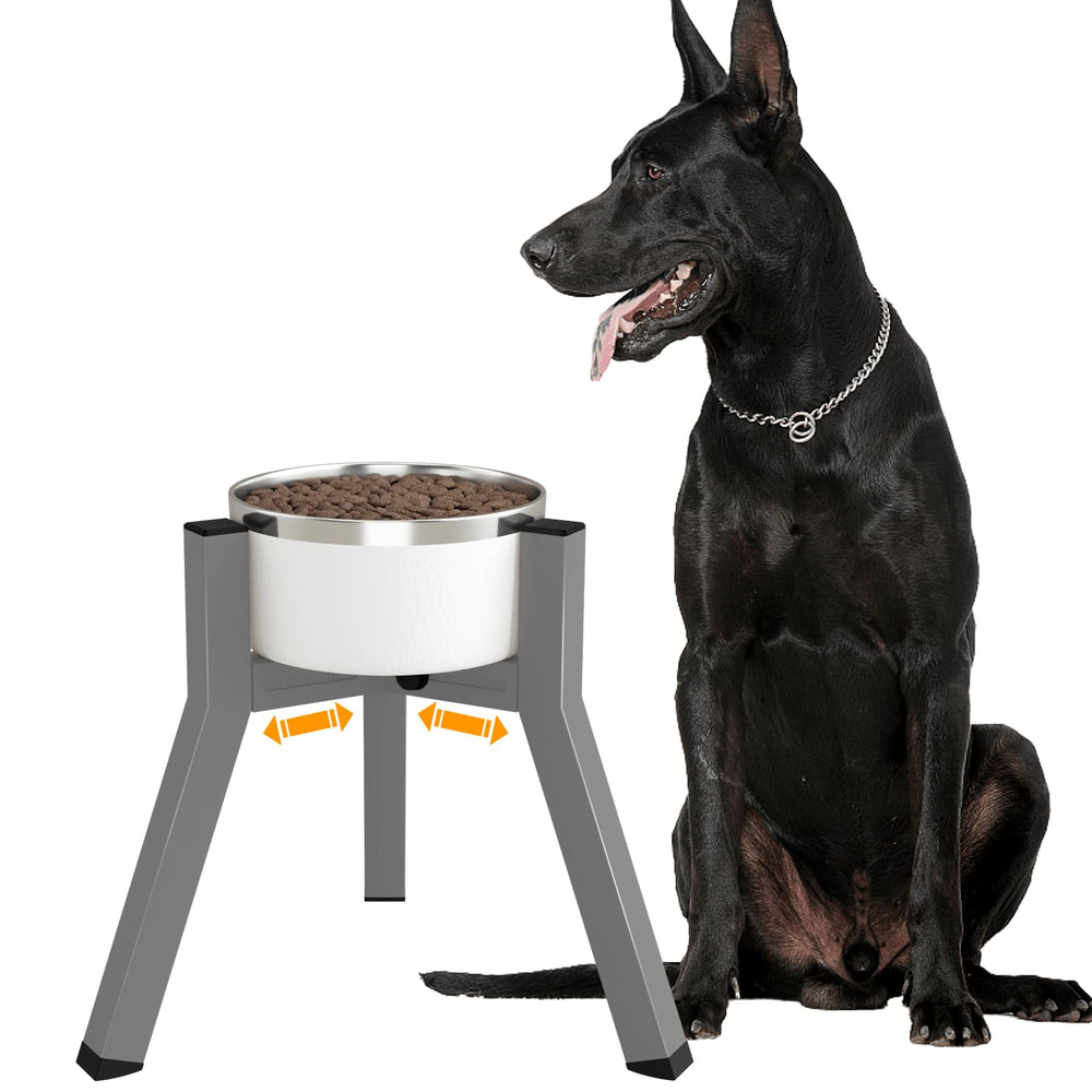 TIDANT soporte alzado para perros, ajuste 7-10.6 pulgadas, mejora la postura al comer.