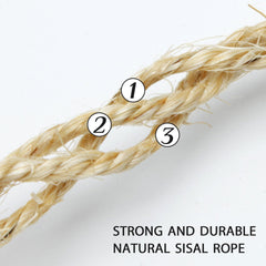 TienYow cuerda sisal 4mm para torre gato, mejora la textura para arañar.
